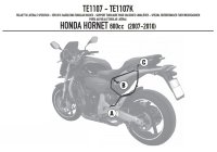 Крепления под боковые сумки KAPPA Honda CB 600 Hornet/ABS (07-10) TE1107K