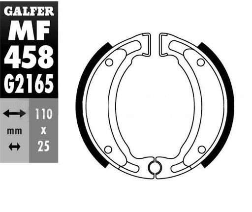 Тормозные колодки GALFER MF458G2165