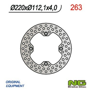 Тормозной диск NG задний HUSQVARNA CR/WR/TE (220x112x4) NG263