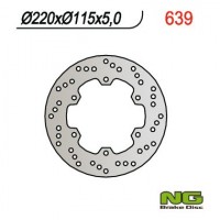 Тормозной диск NG задний YAMAHA R6 99-02, R1 98-03 (220x115x5) NG639