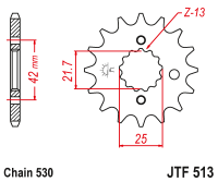 Приводная звезда JT JTF513.14 (PBR 513)