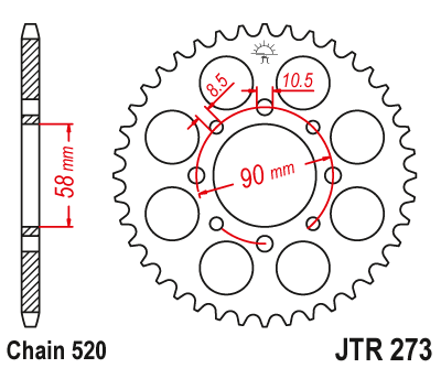 Приводная звезда CHT 279.40 (JTR273.40)
