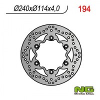 Тормозной диск NG передний HONDA REBEL 125/250, CBF 125 08-12, VT 125 (99-08) (240x114x4) NG194