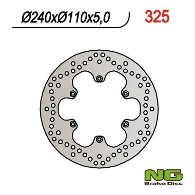 Тормозной диск NG задний APRILIA (240X110X5) NG325
