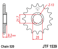 Приводная звезда JT JTF1539.14 (PBR 2273)