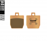 Тормозные колодки GALFER FD206G1380 (FA268)