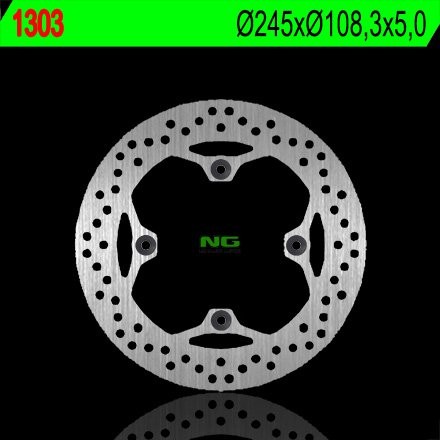 Тормозной диск NG задний DUCATI 796/800/821/848/996/1000/1100 (245X108,5X5) (4X8,5MM) NG1303