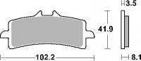 Тормозные колодки SBS 841SP (FA447)