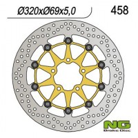 Тормозной диск NG передний SUZUKI GSXR600/750 '97-'03, GSXR1000 '00-'04, TL1000, GSXR1300 (320x69x5) NG458