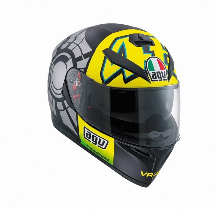 Шлем интеграл AGV K-3 SV Valentino Rossi winter test. Размер L. 