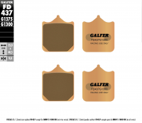 Тормозные колодки GALFER FD437G1300 (FA604/4)