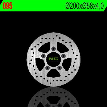 Тормозной диск NG задний KYMCO 125/150/200 (200X58X4) (5X10,5MM) NG095