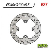 Тормозной диск NG задний KAWASAKI ZZR 600 93-03, ZR7 98-03, ZR 550 (240x100x5,5) NG637
