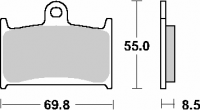 Тормозные колодки SBS 624SP (FA145 / FA236)
