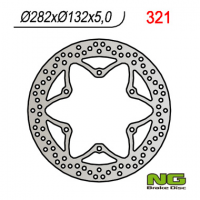 Тормозной диск NG YAMAHA XV/XT/FJ/FJ/GTS/ XVS (282X132X5) NG321