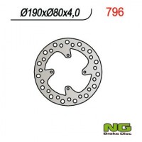 Тормозной диск NG задний HONDA CR 80/85 (190X80X4) CRF150R (07-16) NG796