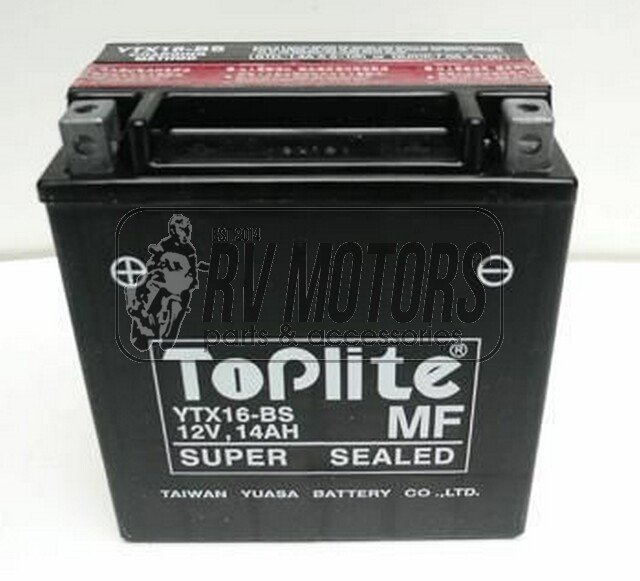Аккумулятор TOPLITE YTX16-BS