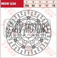 Тормозной диск TRW Lucas MSW236