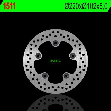 Тормозной диск NG задний YAMAHA YZF R1 '15-'17 (220X102X5) (5X10,5MM) NG1511