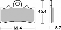 Тормозные колодки SBS 877HS (FA606)