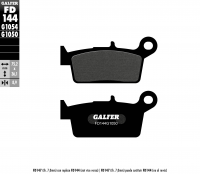 Тормозные колодки GALFER FD144G1050 (FA131)