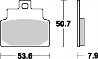 Тормозные колодки SBS 153MS (FA301)