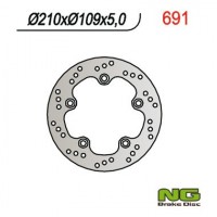 Тормозной диск NG задний SUZUKI AN 250 98-03, AN 400 98-02 (210x109x5) NG691