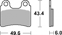 Тормозные колодки SBS 802RSI (FA303)