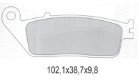 Тормозные колодки GALFER FD140G1651 (FA196)