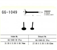 Клапан впускной HONDA CRF230F (03-14) VESRAH GG-1049-IN