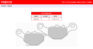 Тормозные колодки FERODO FDB2133EF