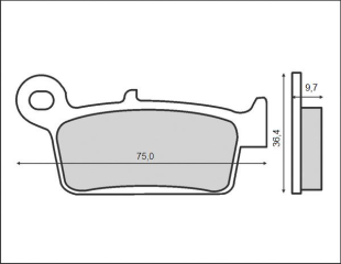 Тормозные колодки BRENTA FT 3087 (FA131)