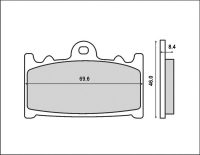 Тормозные колодки BRENTA FT 4062 (FA158)