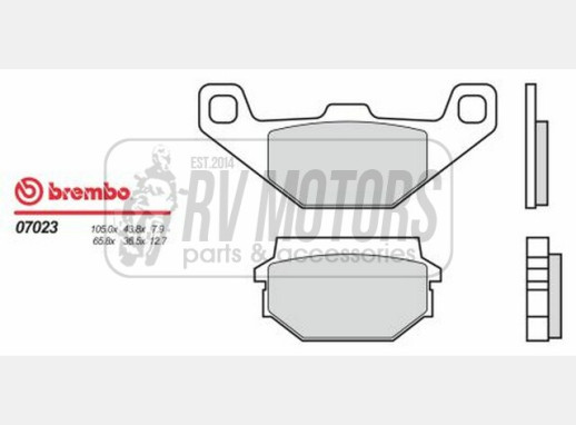 Гальмівні колодки BREMBO BRM 07023