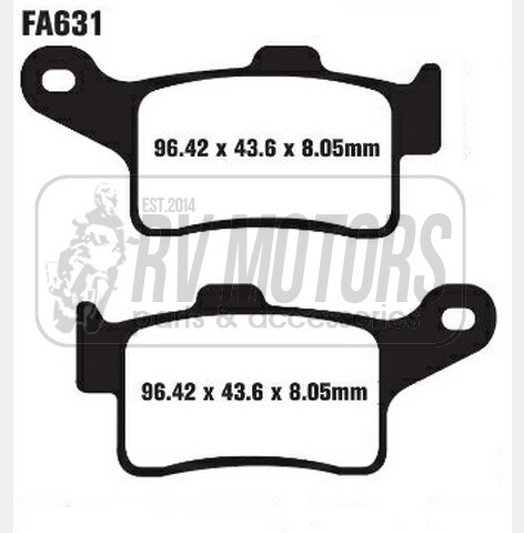 Тормозные колодки EBC FA631HH