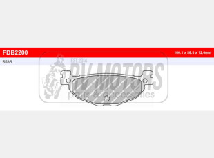 Тормозные колодки FERODO FDB2200P