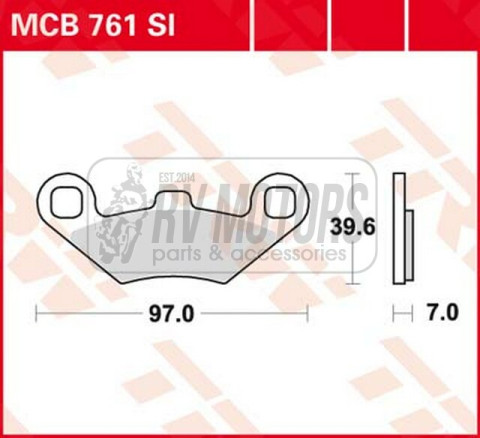 Тормозные колодки TRW LUCAS MCB761SI