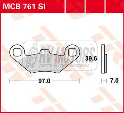 Колодки гальмівні TRW LUCAS MCB761SI