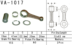 Шатун HONDA TRX 450 FOURTRAX FOREMAN '95-'01 VESRAH VA-1017