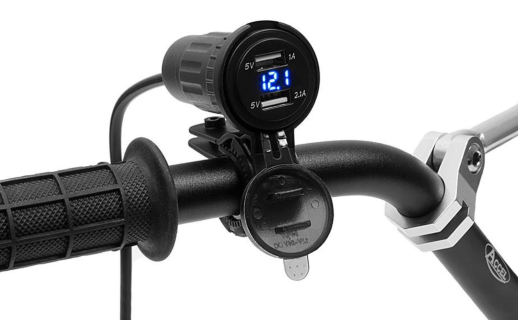 USB зарядное на 2 порта BIKETEC BTMUS10+