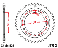 Приводная звезда JT JTR3.41 (PBR 4613)