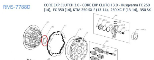 Контргайка кошика зчеплення 27мм Rekluse 183-002 