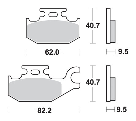 Тормозные колодки SBS 754SI (FA307)