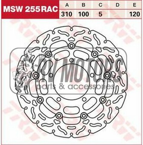 Тормозной диск TRW Lucas MSW255RAC