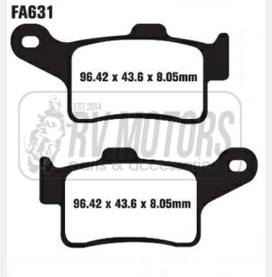 Тормозные колодки EBC FA631V