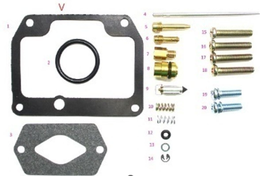 Ремкомплект карбюратора SUZUKI RM 80 '86-'95 BEARING WORX CK70722 (26-1115)