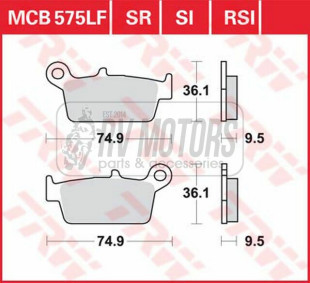 Тормозные колодки TRW LUCAS MCB575