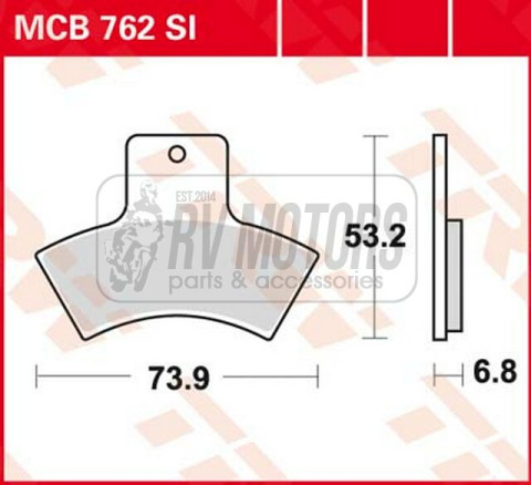 Тормозные колодки TRW LUCAS MCB762SI