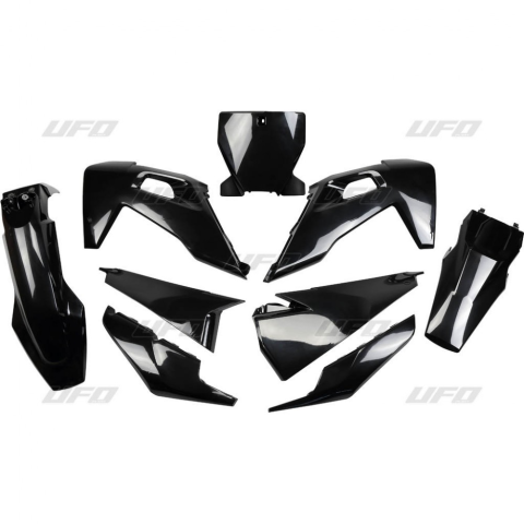 Комплект пластика UFO HUSQVARNA TC 125-250, FC 250-350-450 '19 (чёрный) (HU622E001) HUKIT622001