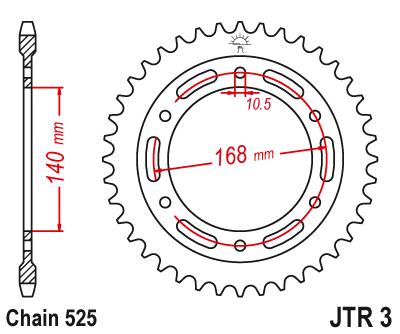 Привідна зірка JT JTR3.42 (PBR 4613)